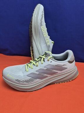 adidas Supernova Gore-Tex Low Top Sneaker Gray Yellow AJ05485 Breathable